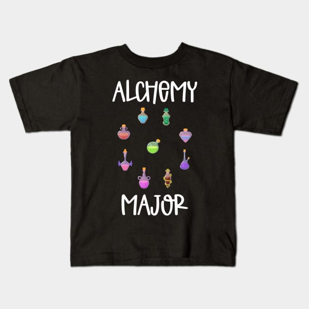 Alchemy Major Potions Kids T-Shirt by MimicGaming